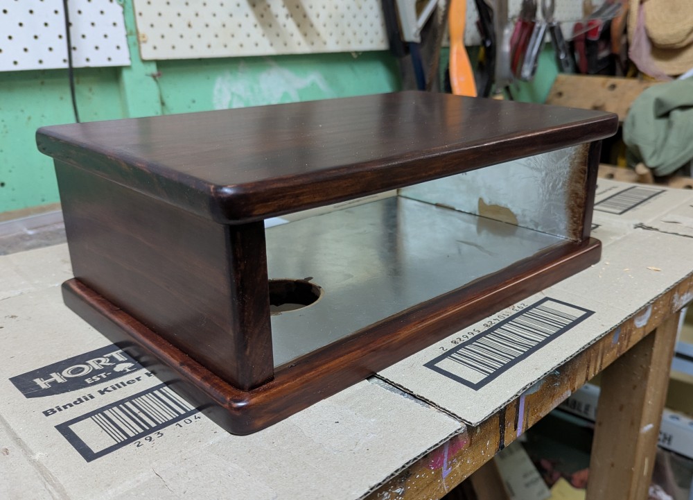 Varnishing complete and ready for the next stage of assembly.