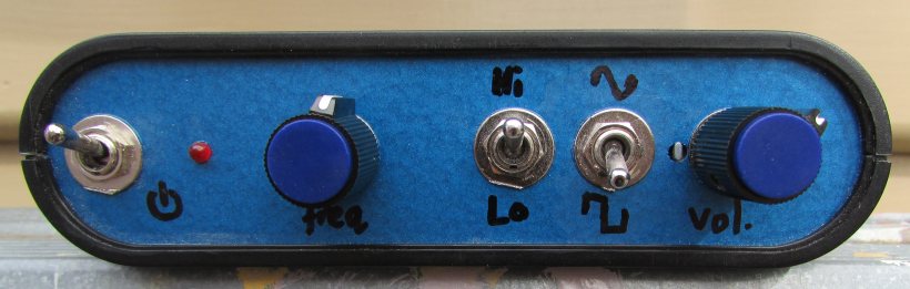 Front panel of ESP P86 audio oscillator, signal generator